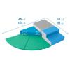 ECR4Kids SoftZone Junior Adventurer's Summit Step, Corner Climber, Contemporary, 4-Piece view 2