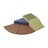 ECR4Kids SoftZone Junior Adventurer's Summit Slide, Corner Climber, Earthtone, 4-Piece view 1