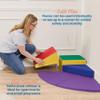 ECR4Kids SoftZone Junior Adventurer's Summit Ramp, Corner Climber, Assorted, 4-Piece view 4