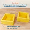 ECR4Kids SoftZone Play Patch Toy Bins, Beginner Playset, Yellow, 2-Pack view 3