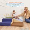 ECR4Kids SoftZone Little Me Corner Climber, Toddler Playset, Earthtone, 4-Piece view 3