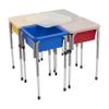 ECR4Kids 4-Station Sand and Water Adjustable Play Table, Sensory Bins, Primary view 1
