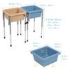 ECR4Kids 2-Station Sand and Water Adjustable Play Table, Sensory Bins, Sand/Powder Blue view 2