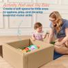 ECR4Kids SoftZone Play Patch Activity Mat and Toy Bins, Beginner Playset, Earthtone, 6-Piece view 3