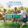 ECR4Kids 4-Station Sand and Water Adjustable Play Table, Sensory Bins, Seafoam/Emerald view 4