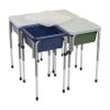 ECR4Kids 4-Station Sand and Water Adjustable Play Table, Sensory Bins, Earthtone view 1