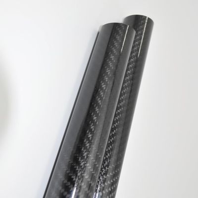 Abesterxox Carbon Fiber Tube 32mm 33mm 34mm 35mm 36mm 38mm 40mm 3K Roll Wrapped for RC Model Landing Gear/Tail Shaft/Wing Tube (1pcs 40x35x500mm Glossy Twill, 1)