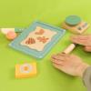 Wooden Cookie Bake Play Food Set, Pretend Play Cookies and Baking for Toddlers, Montessori Play Kitchen Accessories Wooden Food Set for Kids (Cookie Maker) view 3