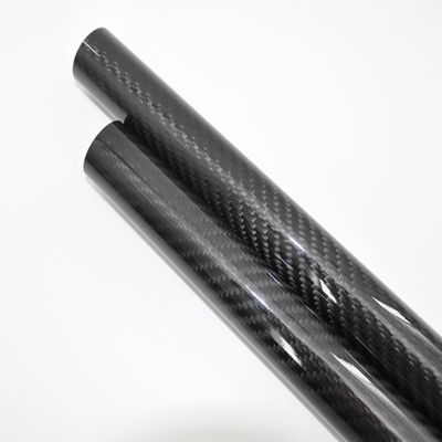 Abesterxox Carbon Fiber Tube 32mm 33mm 34mm 35mm 36mm 38mm 40mm 3K Roll Wrapped for RC Model Landing Gear/Tail Shaft/Wing Tube (1pcs 36x34x500mm Glossy Twill, 1)