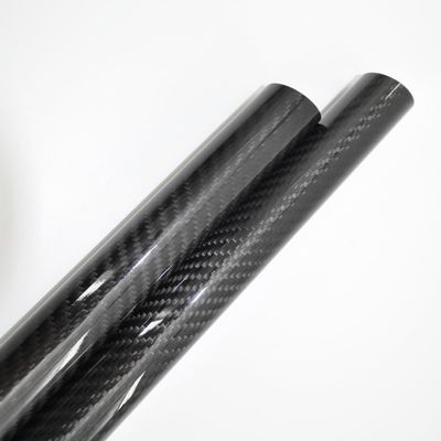 Abesterxox Carbon Fiber Tube 32mm 33mm 34mm 35mm 36mm 38mm 40mm 3K Roll Wrapped for RC Model Landing Gear/Tail Shaft/Wing Tube (2pcs 40x35x500mm Glossy Twill, 1)
