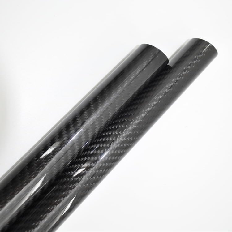 Abesterxox Carbon Fiber Tube 32mm 33mm 34mm 35mm 36mm 38mm 40mm 3K Roll Wrapped for RC Model Landing Gear/Tail Shaft/Wing Tube (2pcs 40x35x500mm Glossy Twill, 1)