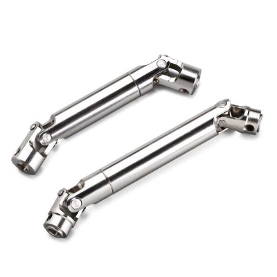 2Pcs 90-115mm 110-155mm Steel CVD Universal Joint Drive Shaft for 1/10 RC Rock Crawler Car for A-xial SCX10 D90 Modification Accessories (Color : 90 to 115mm)