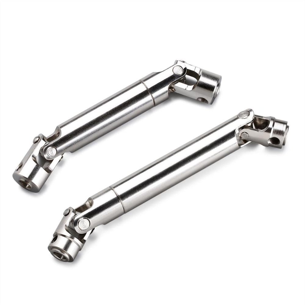 2Pcs 90-115mm 110-155mm Steel CVD Universal Joint Drive Shaft for 1/10 RC Rock Crawler Car for A-xial SCX10 D90 Modification Accessories (Color : 90 to 115mm)