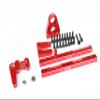 GTBRacing Metal Bulkhead Linkage Steering Servo Engine Mount Upgrade Part Set for 1/8 Kyosho RC Car Mad Force Kruiser Foxx Mad Crusher (Red) view 1