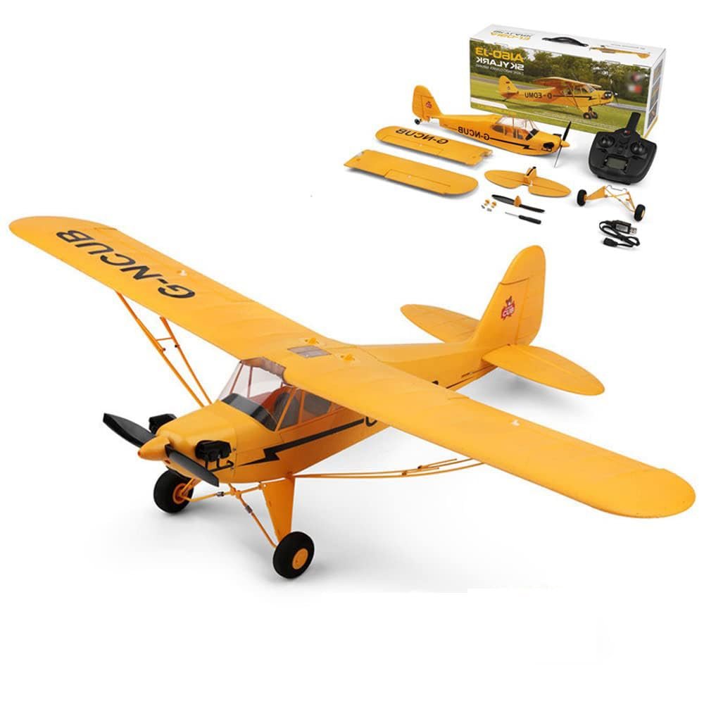 QIYHBVR Remote Control Airplane | Brushless RC Plane 5 Channel Ready to Fly RC Planes for Adults, Advanced RC Foam Blimps for Adults, Remote Control Stunt Fighter with 360 Rollover Stunt