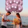 10 Pcs 22 inch Pink 4D Foil Balloons, Pink Party Decorations Big Mylar Foil Balloons, Round Sphere Foil Balloon, Great for Birthday Wedding Parties Balloon Garland Decor view 4