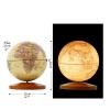 practical Globe Globe Illuminated Globes Built-in Led Erasable Color Easy To Read Hd Geographic Globes Music Box With Wooden Stand Educational Tools view 2