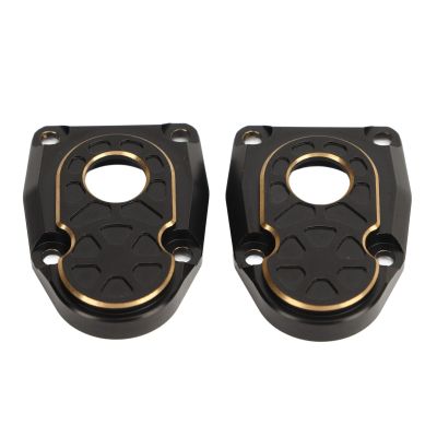 Alomejor 2 PCS Brass Portal Covers Premium Material with Setting Screws for SCX10 III AR45P Axle