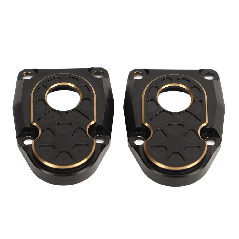 Alomejor 2 PCS Brass Portal Covers Premium Material with Setting Screws for SCX10 III AR45P Axle