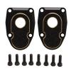 Alomejor 2 PCS Brass Portal Covers Premium Material with Setting Screws for SCX10 III AR45P Axle view 3