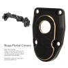 Alomejor 2 PCS Brass Portal Covers Premium Material with Setting Screws for SCX10 III AR45P Axle view 4