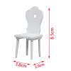 AirAds Dollhouse 1:12 Dollhouse Miniatures Student Desk and Chair Set White furntiures view 2