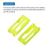 MECCANIXITY 50 Pcs Servo Cable Clips Lock ABS Servo Extension Safety Cable Buckle Fixing Holder for RC Plane Boat DIY Model Yellow view 4