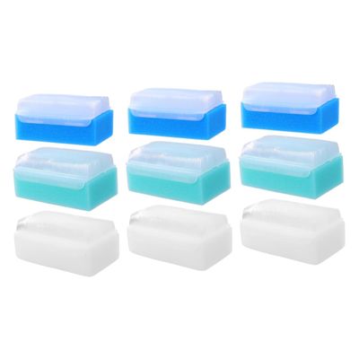 ibasenice 9pcs Shampoo Bath Scrubber Sponge for Boy Girl Soothing for Newborns Easy to Use Clean