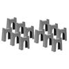 Toyvian 12pcs Train Bridge Risers Train Track Accessories for Boy Girl Compatible Systems Easy Use Bridge Supports for Creative Play and Parent-boy Girl Bonding view 1