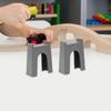 Toyvian 12pcs Train Bridge Risers Train Track Accessories for Boy Girl Compatible Systems Easy Use Bridge Supports for Creative Play and Parent-boy Girl Bonding view 4