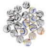 Xiaojikuaipao 20Pcs 25mm Milky White Glass Marbles, Marble Run Game Accessory, Vase Filler, Home Decor view 1