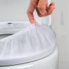 20pcs disposable toilet seat cushion non-woven toilet seat cushion toilet seat protector children toilet training cover adult home travel single package environmental protection Largepackof20 white view 2