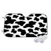 Black and White Leopard Print Car Sun Visor Windshield Sunshade Protective Cover for Most Cars SUV view 1
