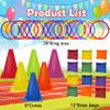 ailixinda 3 in 1 Carnival Games Set,39PCS Soft Plastic Cones Cornhole Bean Bags Ring Toss Game,Carnival Combo Set Toss Games for Kids Adult Birthday Party Indoor Outdoor Games Supplies,Yard Lawn Games view 2