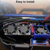 Alomejor RC Heat Sink Fan Motor Fan Set for Slash 4x4 1/10 RC Car with Double Fan (Silver) view 2