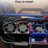 Alomejor RC Heat Sink Fan Motor Fan Set for Slash 4x4 1/10 RC Car with Double Fan (Black) view 2