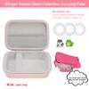 Elonbo Carrying Case for Blinger Dazzling Starter Kit,Blinger Kids Glam Collection Starter Kit Storage Bag,Kids Hair Styling Tool Travel Organizer Holder,Pocket fits Gems Rhinestones. Pink view 2