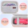 Elonbo Carrying Case for Blinger Dazzling Starter Kit,Blinger Kids Glam Collection Starter Kit Storage Bag,Kids Hair Styling Tool Travel Organizer Holder,Pocket fits Gems Rhinestones. Pink view 3