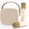 Mini Karaoke Machine Microphone,Fun Toys Christmas Birthday Gifts for Adult Kids/Toddler Boys Girls 3 4 5 6 7 8 9 10 11 12+,Portable Bluetooth Speaker with 2 Wireless Microphone view 1