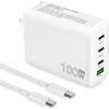100W GaN USB C Drone Charger For DJI/Specta Mini Series/Air 3/Mavic 3 Series Drone, RC/RC2/N1/N2/N3/RC Pro/RC Pro Plus Remote Controller, Avata/Avata 2,Goggles 2 Drone Accessories Power Adapter,4-Port view 1