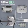 100W GaN USB C Drone Charger For DJI/Specta Mini Series/Air 3/Mavic 3 Series Drone, RC/RC2/N1/N2/N3/RC Pro/RC Pro Plus Remote Controller, Avata/Avata 2,Goggles 2 Drone Accessories Power Adapter,4-Port view 2