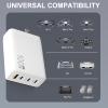 100W GaN USB C Drone Charger For DJI/Specta Mini Series/Air 3/Mavic 3 Series Drone, RC/RC2/N1/N2/N3/RC Pro/RC Pro Plus Remote Controller, Avata/Avata 2,Goggles 2 Drone Accessories Power Adapter,4-Port view 3