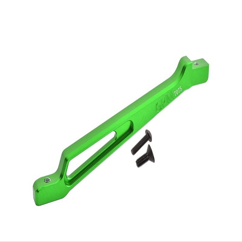 GPM Upgrades Aluminum 7075 Front Steering Support Mount 1/8 Kraton 6S AR106005/AR106015/AR106018 /1/8 Typhon 6S BLX Burshless Buggy RC Car (Green)