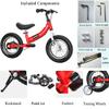 OHIIK Balance Bike 2 in 1 for Kids 2 3 4 5 6 7 Years Old,Balance to Pedals Bike,12 14 16 inch Kids Bike,with Pedal kit,Training Wheels,Brakes (14 inch, Red) view 4