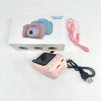 PRINHSJI Kids Camera 1080P HD Digital with Video for Birthday Gift (Pink)
