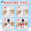Christmas Stocking Stuffers for Kids - Christmas Crafts - Build a Snowman, Gingerbread Man, Santa & Christmas Tree - 4 Piece DIY Air Dry Clay Kit - Xmas Gifts for Girls Boys Ages 3-5 4-8 8-12 view 3