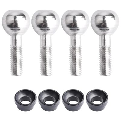 FriHobby Pivot Balls and Cap Bushings for Traxxas T-Maxx E-Revo VXL Brushless Slayer Pro 4X4 Revo Summit Traxxas 4933, 4-Pack