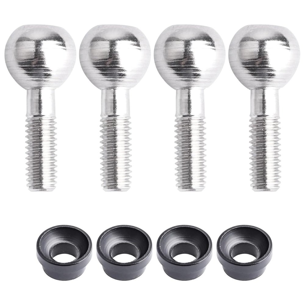 FriHobby Pivot Balls and Cap Bushings for Traxxas T-Maxx E-Revo VXL Brushless Slayer Pro 4X4 Revo Summit Traxxas 4933, 4-Pack