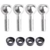FriHobby Pivot Balls and Cap Bushings for Traxxas T-Maxx E-Revo VXL Brushless Slayer Pro 4X4 Revo Summit Traxxas 4933, 4-Pack view 1