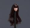 1/12 Scale Female Head Sculpt,Asian Girl Pale Skin Head Carved for 6inch Female Seamless Action Figure Collection view 3